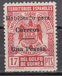 Foto Sellos Dependencias Postales Guinea Sueltos 1939 N 0259J