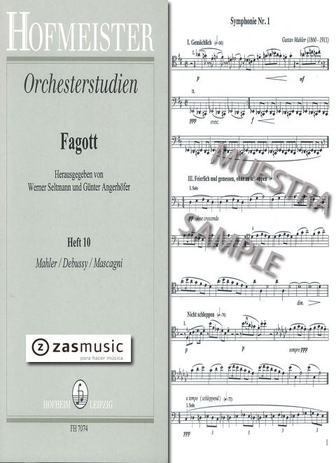 Foto seltmann, w. y angerhofer, g.: orchesterstudien vol. 10 mah