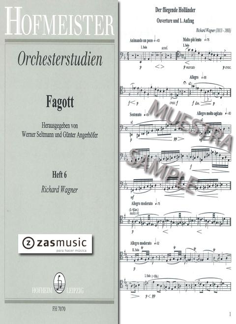 Foto seltmann, w. y angerhofer, g.: orchesterstudien vol. 6 wagn