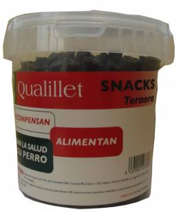 Foto Semi-Húmedos Qualillet Snacks Ternera Pot