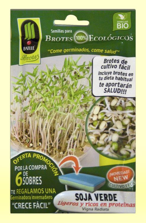 Foto Semillas para Germinar Brotes Ecológicos de Soja Verde - Batlle