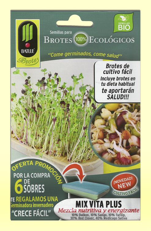 Foto Semillas para Germinar Brotes Ecológicos Mix Vita Plus - Batlle