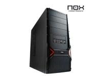 Foto semitorre atx nox nx-2 negra led rojo