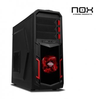 Foto Semitorre Atx Nox Nx-3 Usb 3.0 Led Rojo