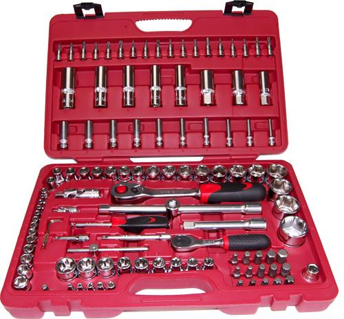Foto Seneca caja de herramientas con 114pzs de llaves de vaso de 1/2 y 1/4