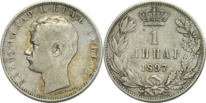 Foto Serbien Coins 1897