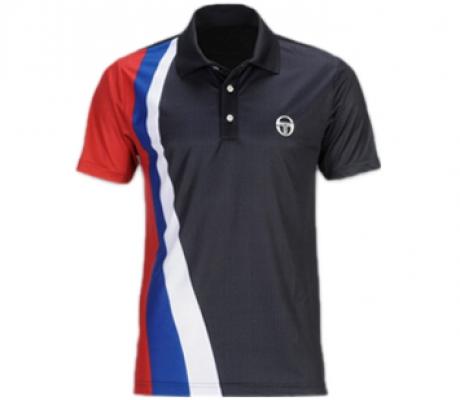 Foto Sergio Tacchini - Novak Djokovic Bigace Polo azul - SS12