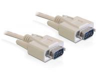 Foto Seriell Kabel Delock D-Sub9 -> D-Sub9 RS-232 St/St 2,00m