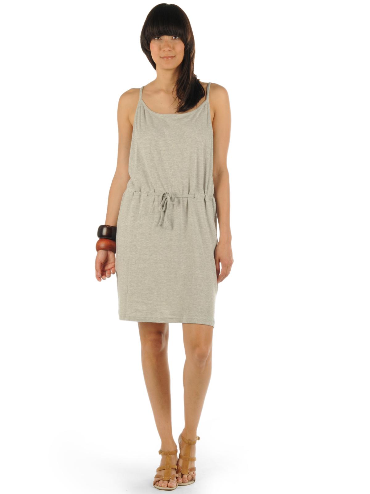 Foto Serious Sally Ash Strap vestido gris claro jaspeado L