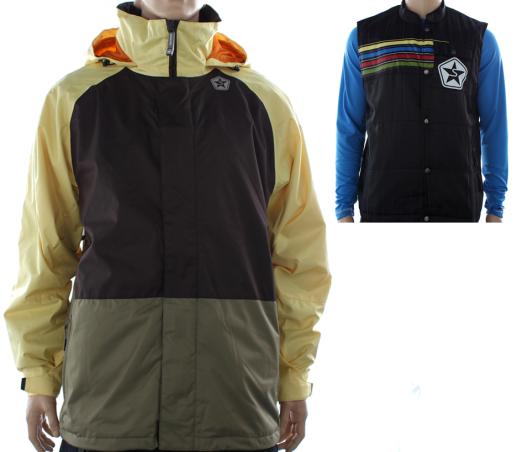 Foto SESSIONS - Turbine 2 In 1 Jacket Yellow L