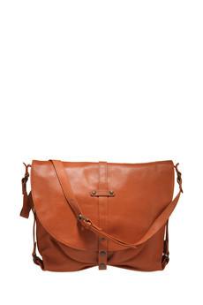 Foto Sessun Bolso de piel - large zita - Marron / Camello