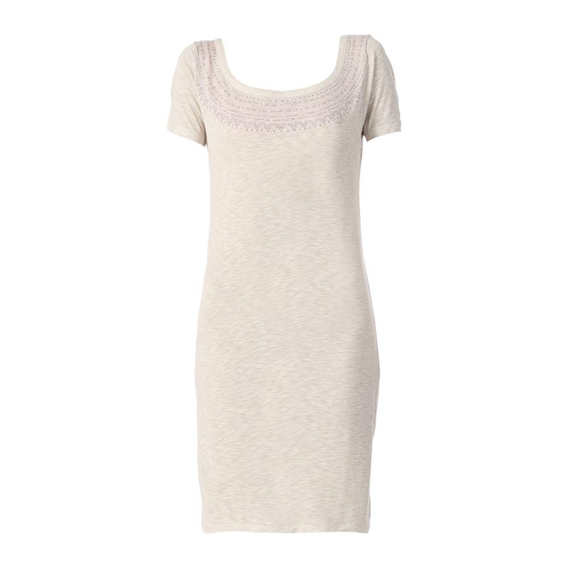 Foto Sessun vestido trapecio - pepita - Blanco / Crudo