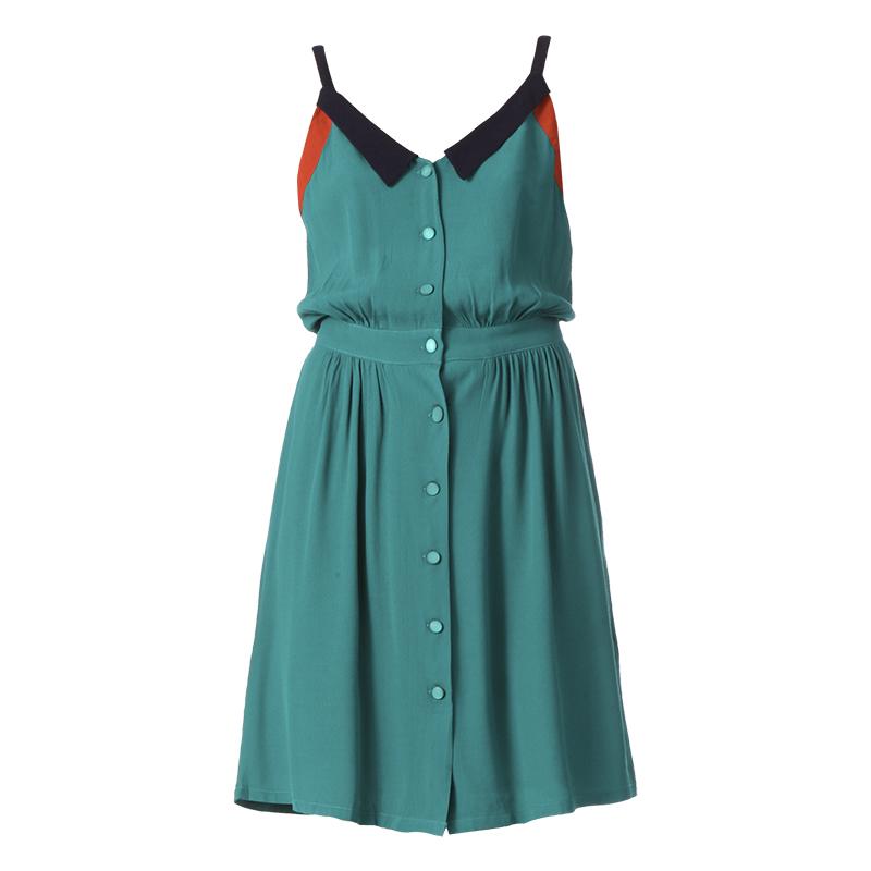 Foto Sessun vestido trapecio - sarah lou - Verde