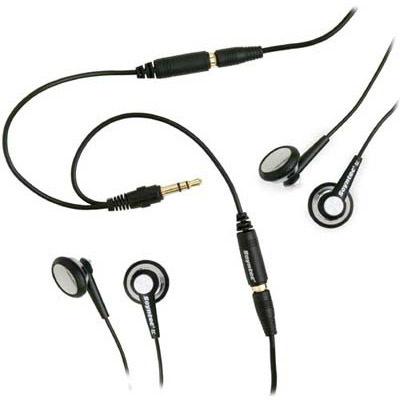 Foto Set 2 auriculares Soyntec con adaptador doble salida jack 3.5