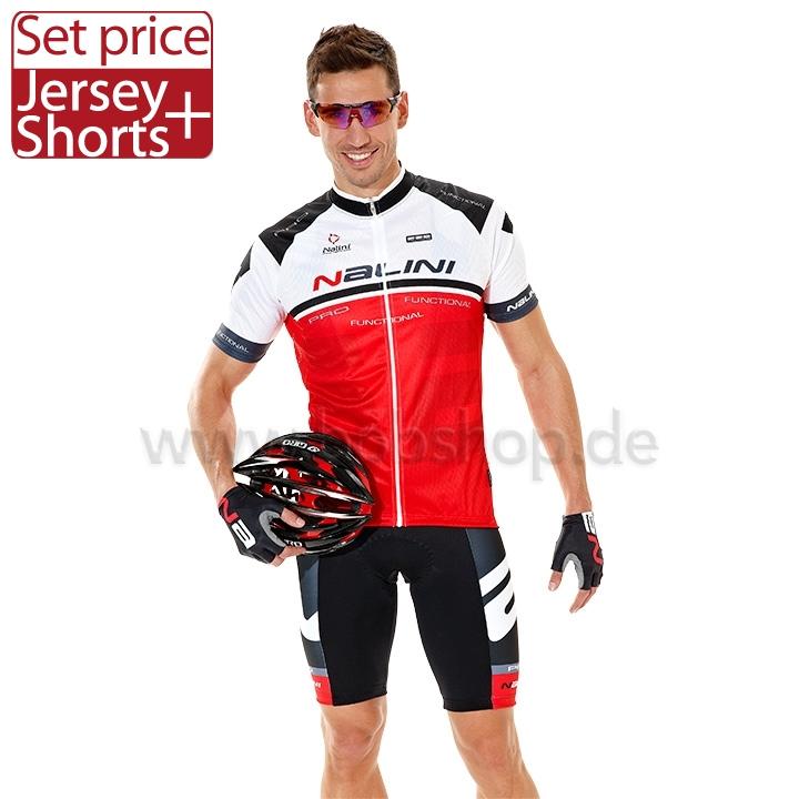 Foto Set (2 piezas) Nalini Pro Bao rojo-blanco-negro