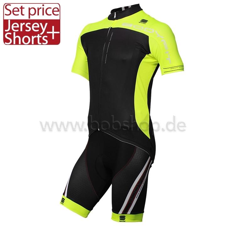 Foto Set (2 piezas) Sportful Bodyfit Pro Team negro-amarilla fluo