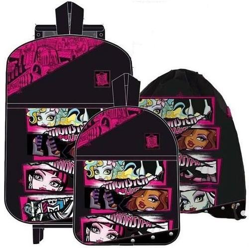 Foto Set 3 Piezas Trolley/Mochila/Saco Monster High