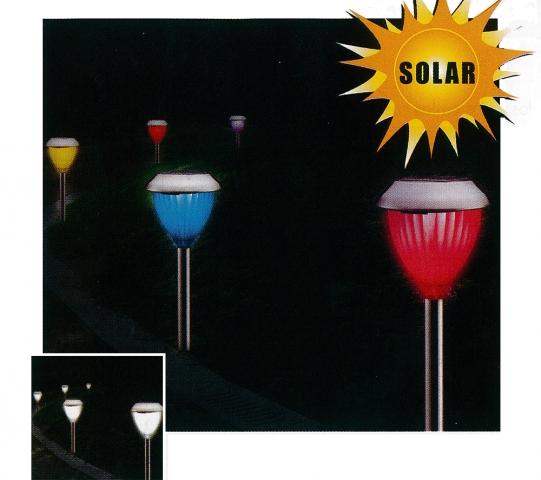 Foto Set 8 lámparas solares de jardín