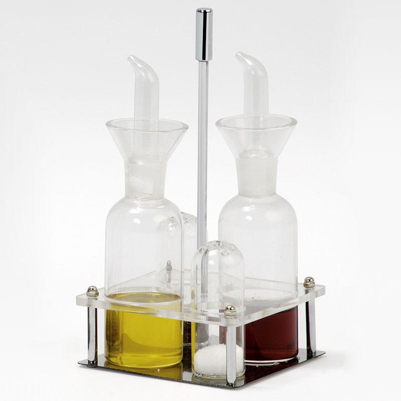 Foto Set Aceite y Vinagre con Soporte