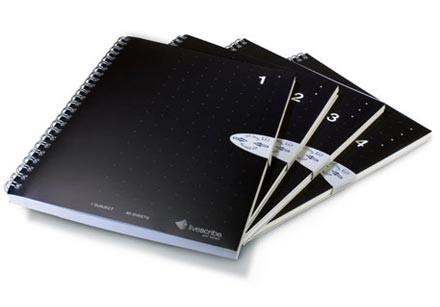 Foto Set cuadernos Livescribe A5 negros - pack 4 ud.