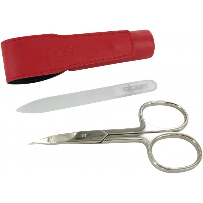 Foto set de cuero rojo 3 piezas uÑas & depilacion alpen