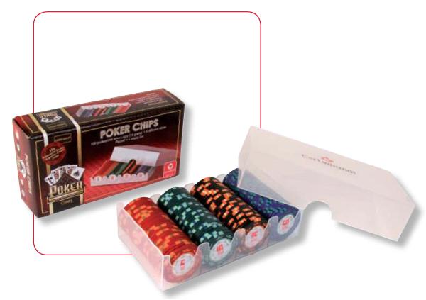 Foto Set de poker de 100 fichas cartamundi en caja de plástico