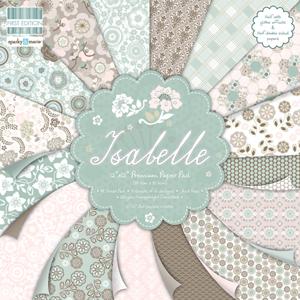 Foto Set de Scrapbooking Isabelle First Edition de 48 papeles 30x30cm