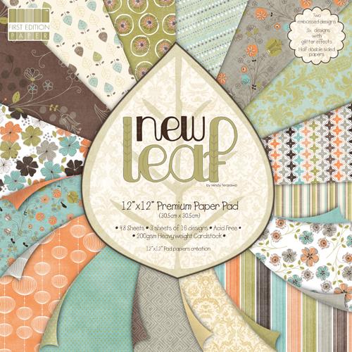 Foto Set de Scrapbooking New Leaf First Edition de 48 papeles 30x30cm