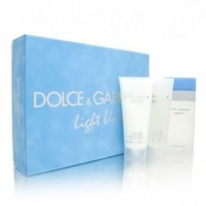 Foto Set dolce gabbana light blue edt 100ml + crema corporal 100ml + gel 10