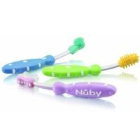 Foto Set evolutivo de cepillo de dientes para bebé (3 etapas) - verde -...