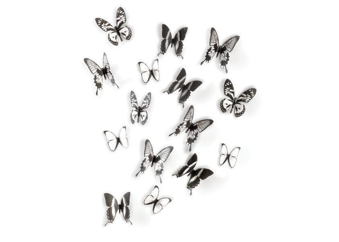 Foto Set juego de 15 mariposas para decorar la pared chrysalis