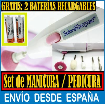 Foto Set Manicura Pedicura Salon Shaper Con Torno Y Accesorios Puntas Limador 2272r