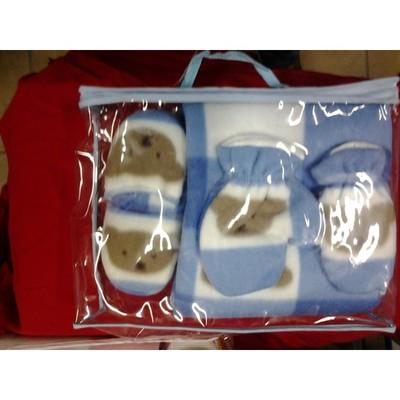 Foto Set Manta.guante Y Zapatillas  Bebe