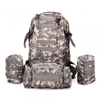 Foto Set Mochila Militar Táctica Camuflaje Camping Montaña Caza Picnic