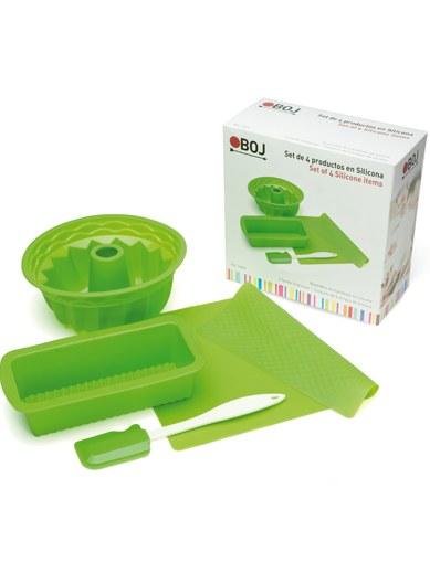 Foto Set moldes silicona horno boj