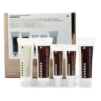 Foto Set Quercetina & Roble: Crema Noche + Crema Día + Desmaquillador + Serum Rostro + Crema Ojos 5pcs Korres