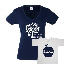 Foto Set regalo original para madres. Camisetas personalizadas
