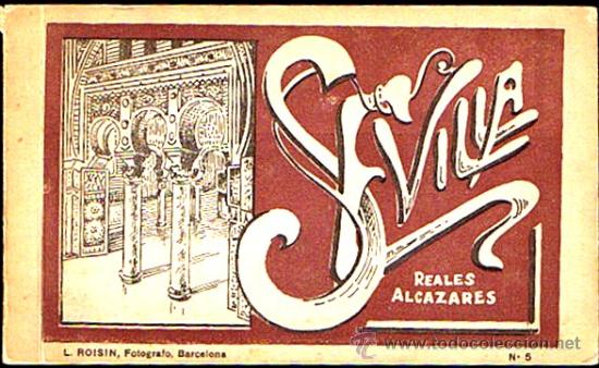 Foto sevilla: album de 20 postales antiguas, en sepia, de los reales a