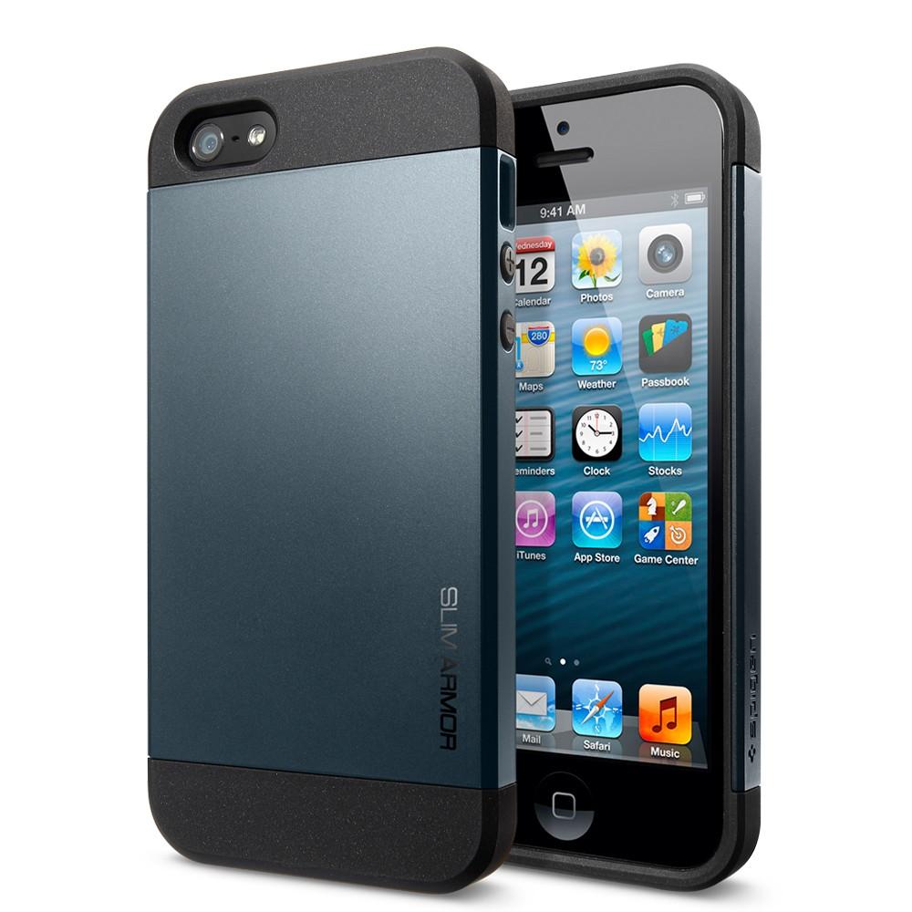 Foto SGP Spigen iPhone 5 Case Slim Armor Metal Slate