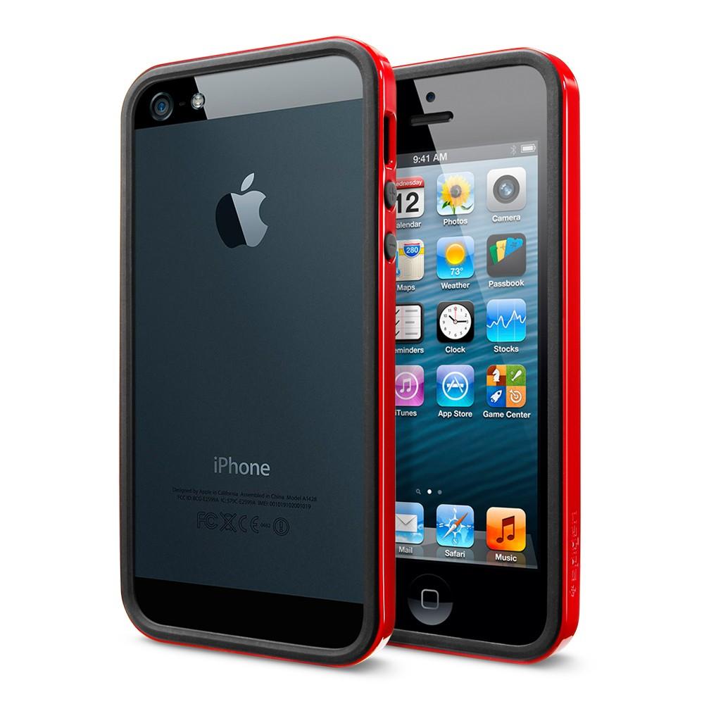 Foto SGP Spigen Neo Hybrid EX Slim Vivid Dante Red iPhone 5 Case