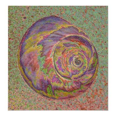 Foto Shell en colores pastel Impresiones