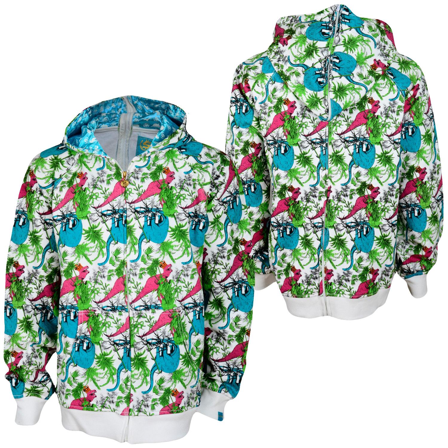 Foto Shmack Double Zip Dinoworld Sudaderas Con Capucha Con Crema Blanco