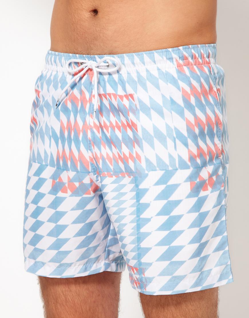 Foto Shorts de baño con rombos de Franks Multicolor