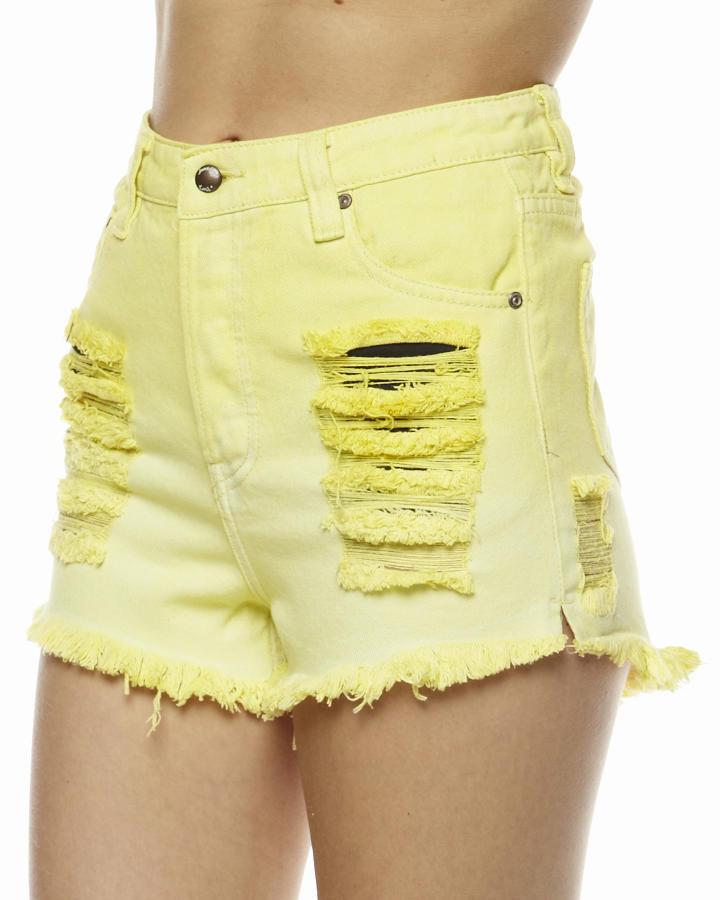 Foto Shorts Denim Mazzy Star De Somedays Lovin - Amarillo