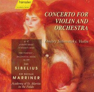 Foto Sibelius: Violin Concerto, The Tempest, Incidental Music
