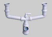 Foto Sifon centr bot ext horiz rac s-41 1 1/2