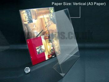 Foto Sigber ( AHAC-A3V ) - A3 Transparent Acrylic Leaflet holder ( Vertical )