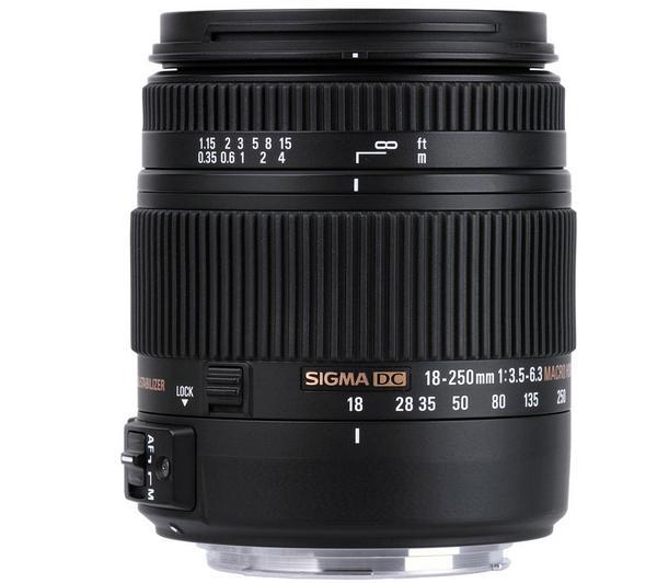 Foto Sigma Objetivo 18-250 mm f/3,5-6,3 Macro DC OS HSM Para reflex Nikon