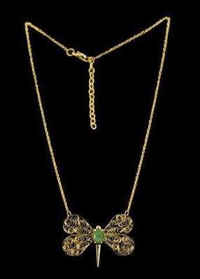 Foto Signes Grimalt - Collar Bisuteria Dorado Mariposa 40 Cm 52676sg