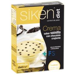 Foto Siken diet - Crema de vainilla con chocolate crujiente (3 sobres)